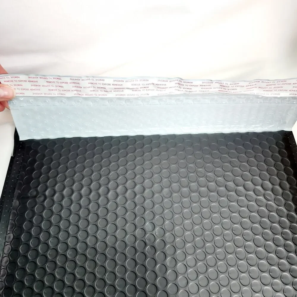 Side Opening 27 Pack Black Bubble Mailers 13 X 10